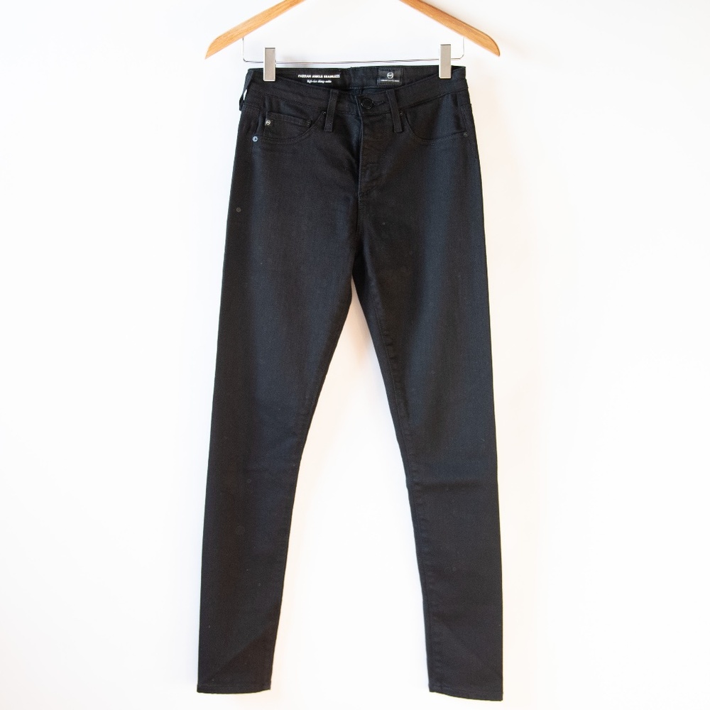 Ag Adriano Goldschmied Farrah Ankle Seamless High Rise Skinny Jeans